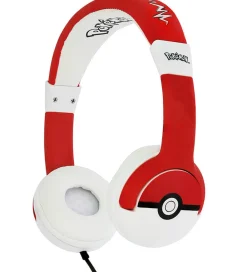 OTL Høretelefoner*Høretelefoner - Pokemon - On-Ear Junior - Pokeball - Rød/Hvi
