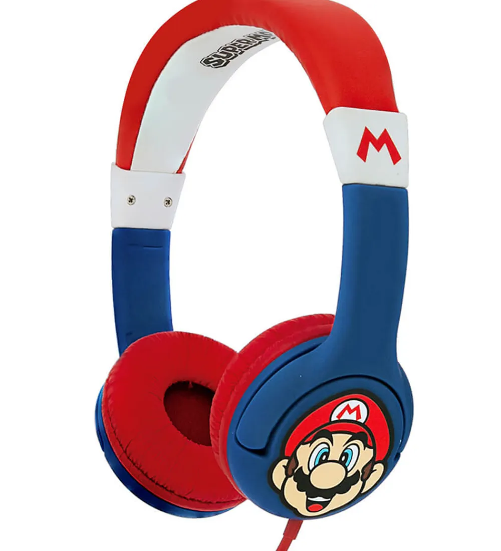 OTL Høretelefoner*Høretelefoner - Super Mario - Junior On-Ear - Mario - Rød/Bl