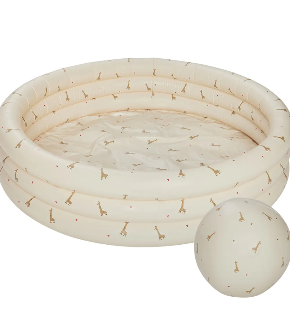 OYOY Vandleg|Badebassin*Badebassin m. Badebold - 120x26 cm - Butter/Giraffe
