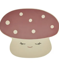 Dækkeservietter-OYOY Dækkeserviet - Mushroom - Off White/Red