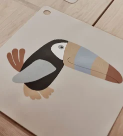 OYOY Dækkeservietter*Dækkeserviet - Silikone - Toucan - Clay
