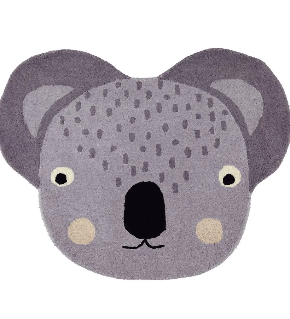 OYOY Gulvtæpper*Gulvtæppe - 85x100 cm - Koala - Grå