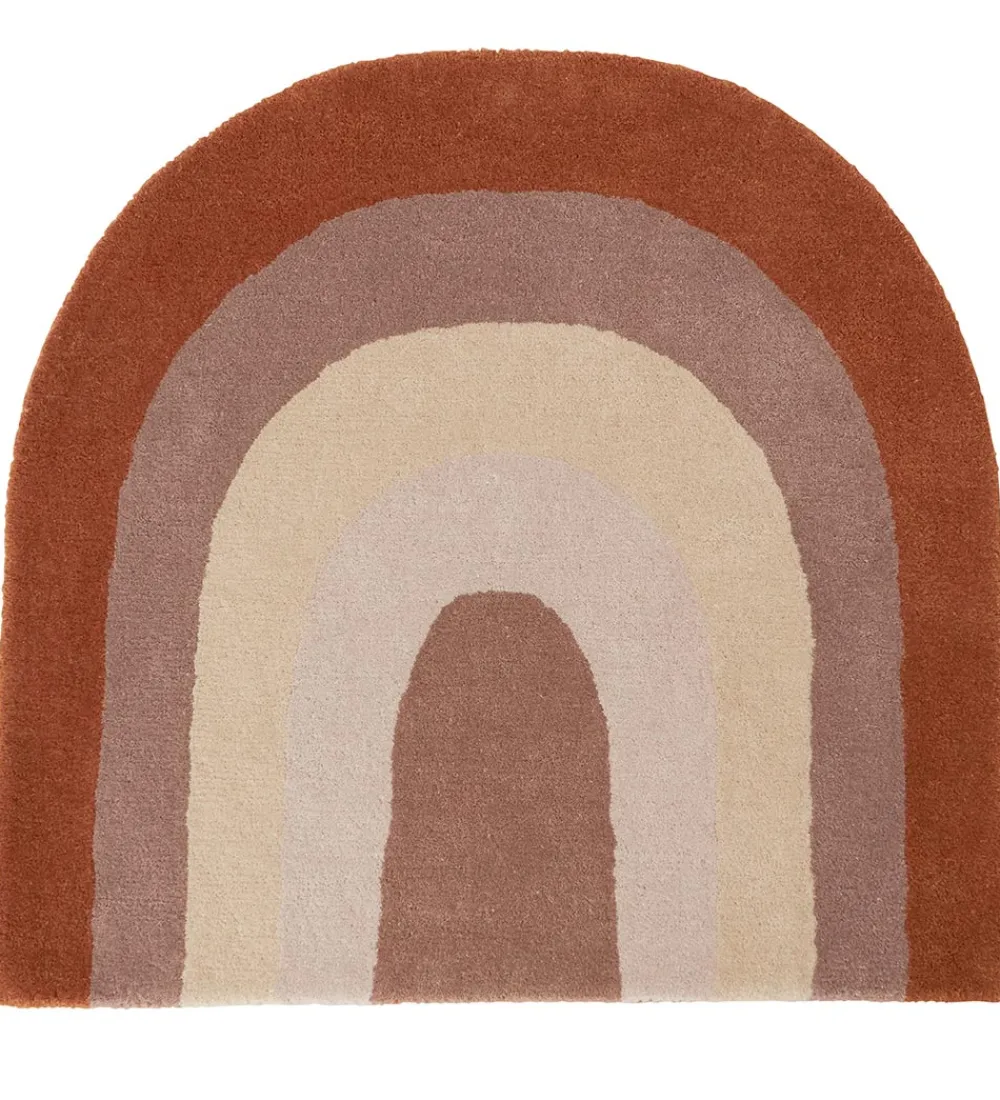 Gulvtæpper-OYOY Gulvtæppe - 88x90 cm - Rainbow - Choko