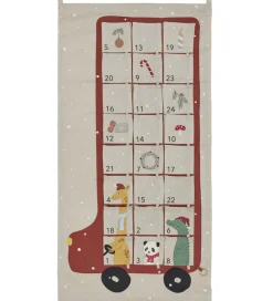 Julekalender-OYOY Julekalender - Bus - Clay/Rød