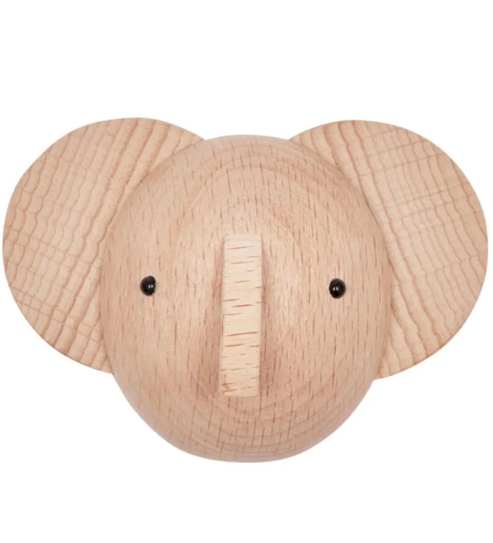 Knager-OYOY Knage - 5,4x7,4x6,4 cm - Mini - Elefant - Natur