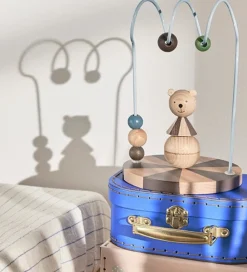 OYOY Aktivitetslegetøj*Kugleramme - Circus Bear - Nature/Dusty Blue