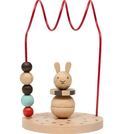 OYOY Aktivitetslegetøj*Kugleramme - Circus Rabbit - Træ - Nature/Cherry Red