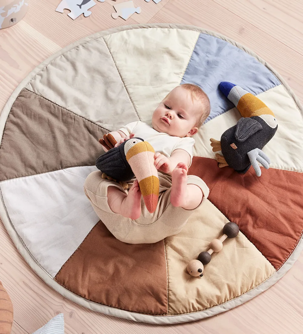 Legetæpper Og Legegulve|Gulvtæpper-OYOY Legetæppe - Quilted - Ø: 100 cm - Moni