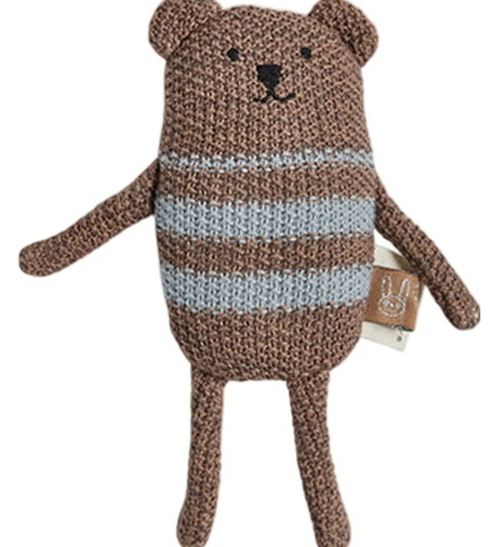 Gribelegetøj|Babylegetøj-OYOY Rangle - Bella Bear - Brown Melange