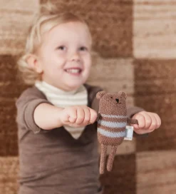 Gribelegetøj|Babylegetøj-OYOY Rangle - Bella Bear - Brown Melange