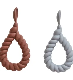 OYOY Spisetid|Børnebestik*Skeer - 2-pak - Mellow - Dusty Blue/Choco