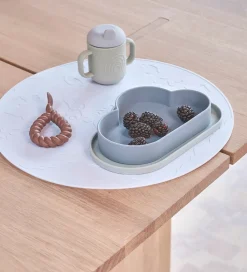 OYOY Spisetid|Børnebestik*Skeer - 2-pak - Mellow - Dusty Blue/Choco