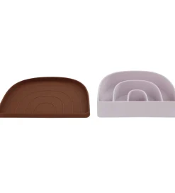 OYOY Skåle*Tallerken & Skål - Silikone - Rainbow - Lavender/Caramel