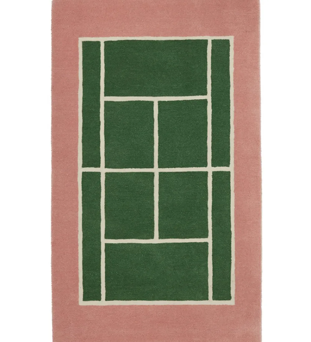 OYOY Tæpper*Tæppe - Tennis Tæppe - 150x88 cm - Grøn/Rose