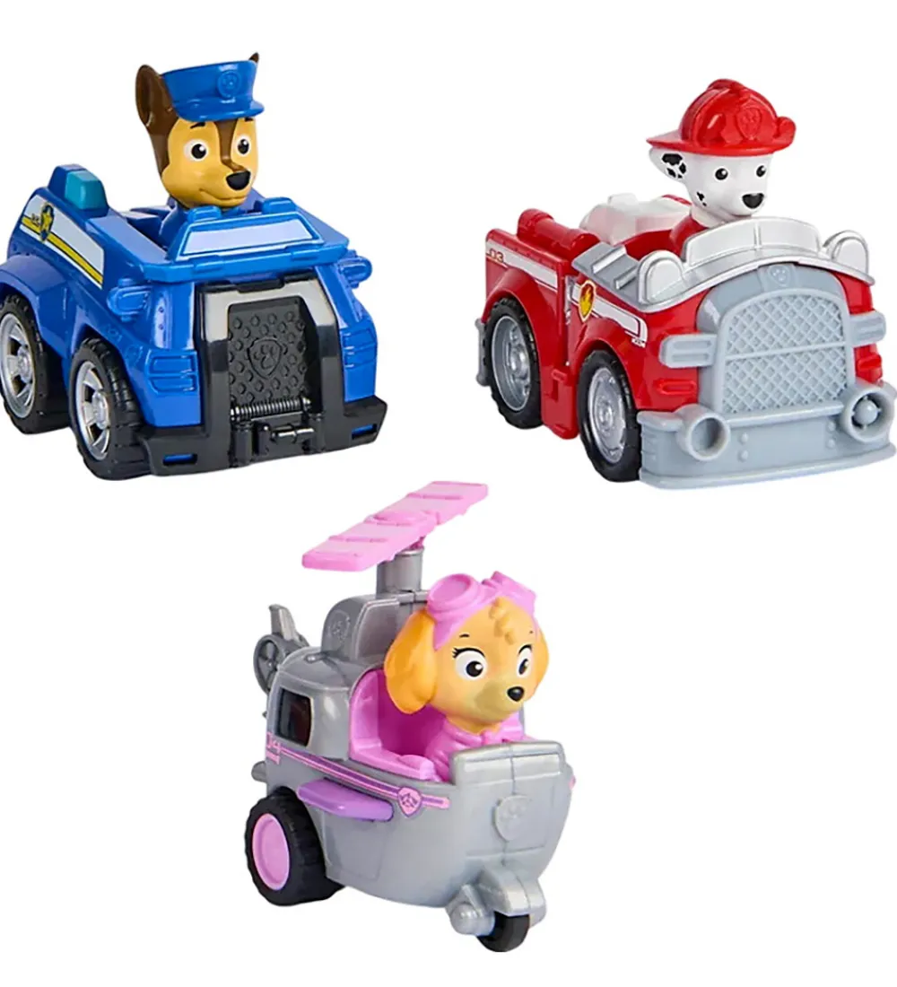 Paw Patrol Biler, Tog Og Køretøjer*Biler - Core Rescue Racer - 3-pak
