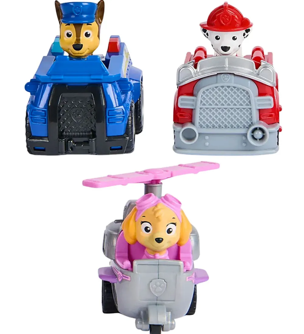 Paw Patrol Biler, Tog Og Køretøjer*Biler - Core Rescue Racer - 3-pak
