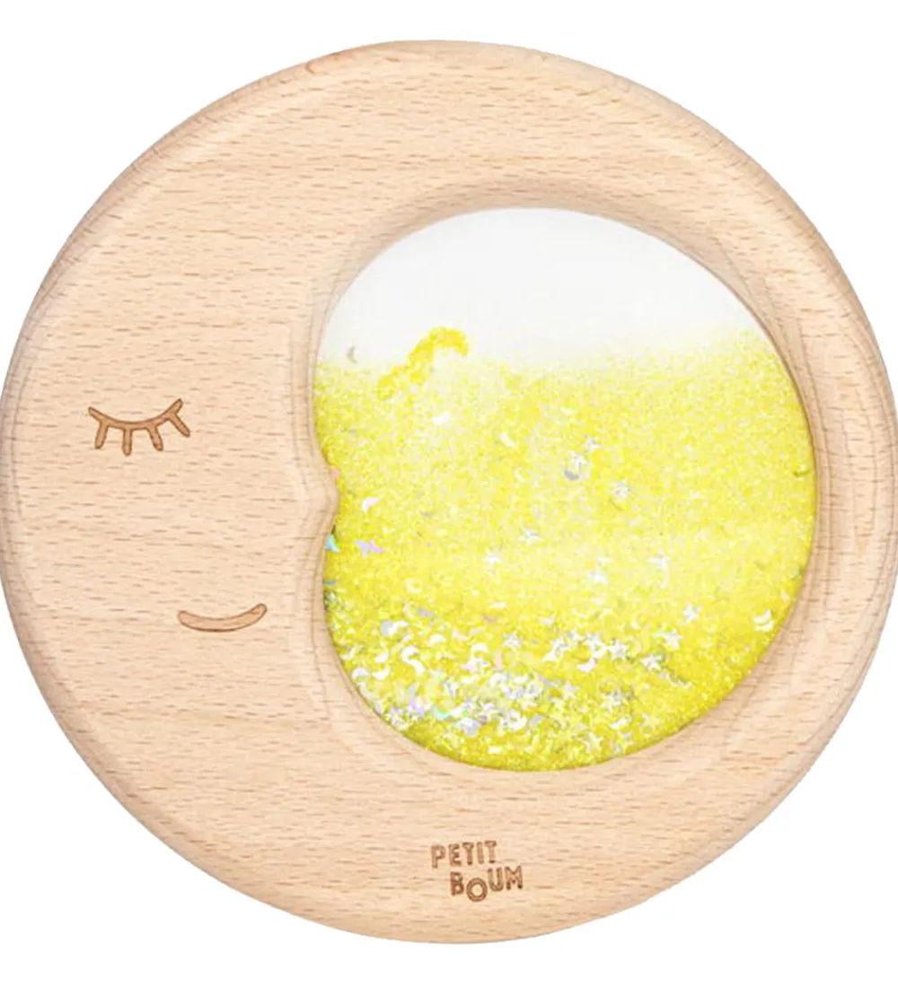Petit Boum Trælegetøj|Aktivitetslegetøj*Sanselegetøj - Træ - Flow Moon - Gul
