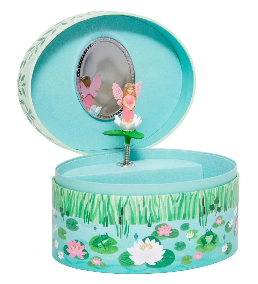 Smykkeskrin-Petit Monkey Smykkeskrin m. Musik - 9x15,5x12 cm - Water Fairy -