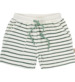 Petit Piao Shorts Og Knickers*Sweatshorts - Frotté - Pocket - Off white/green