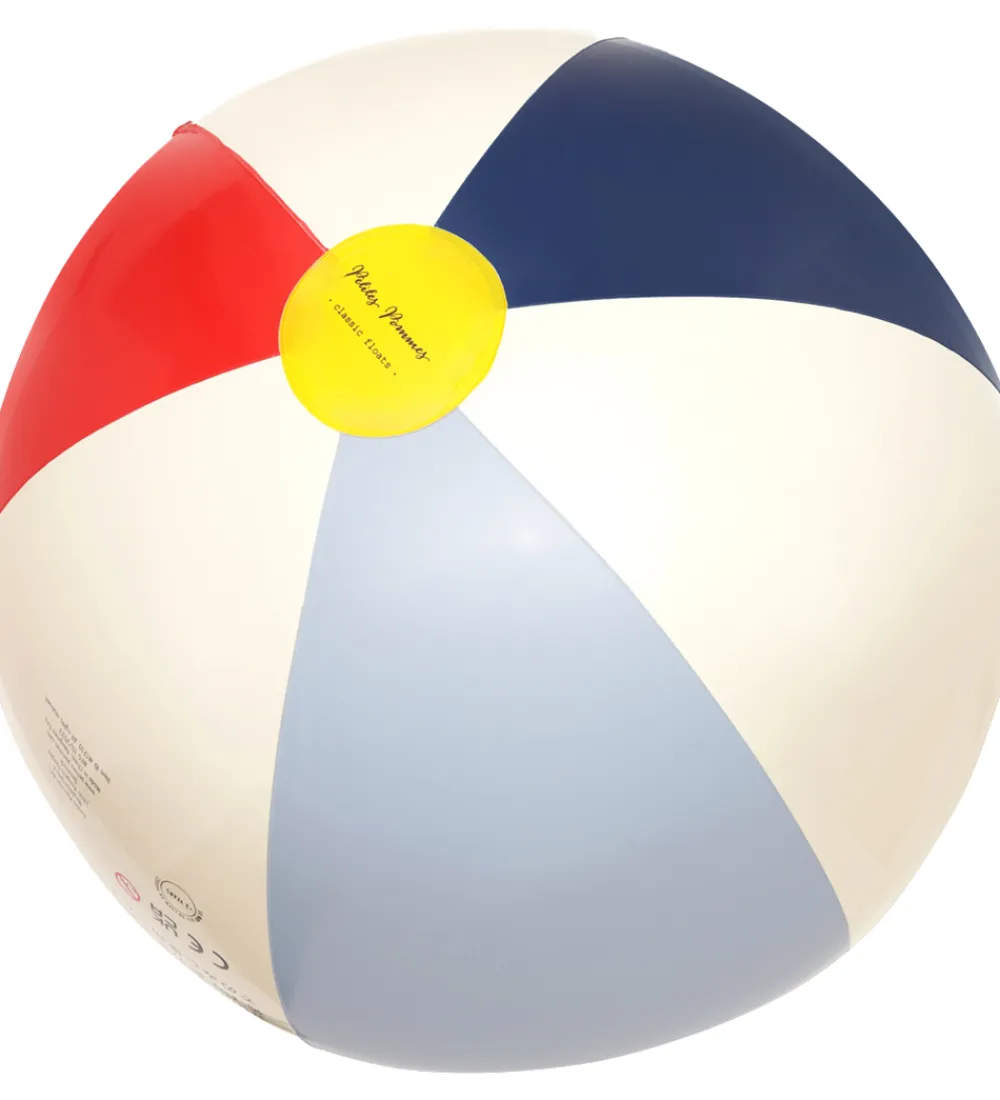 Petites Pommes Strandlegetøj*Badebold - 45 cm - Otto - Cannes/Nordic/Rød