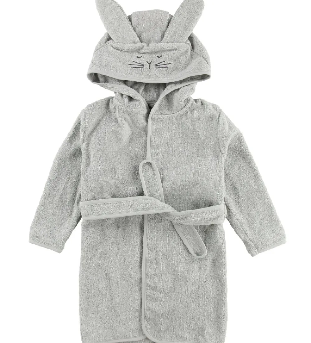Badekåber-Pippi Baby Badekåbe - Grå m. Kanin