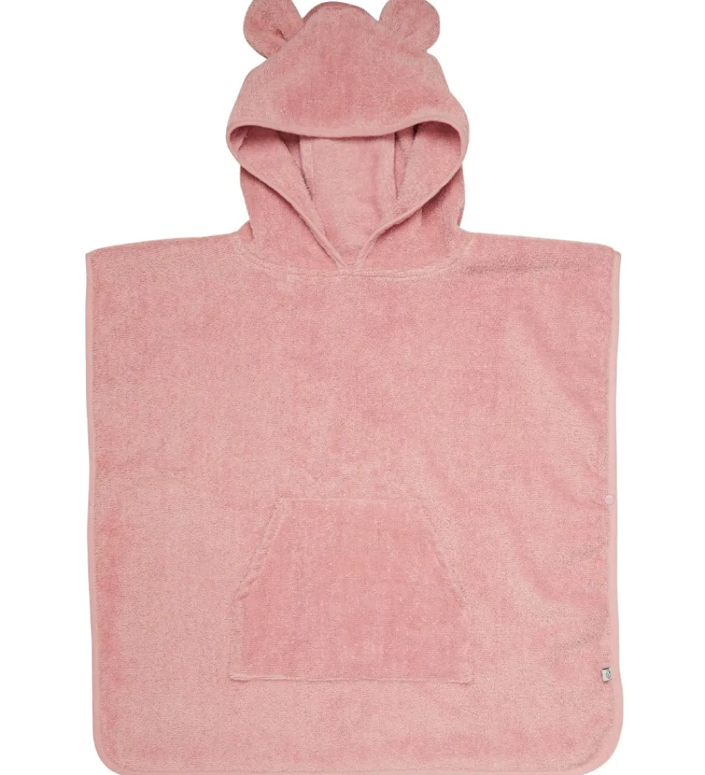Babyhåndklæde- Og Poncho|Håndklæder-Pippi Baby Badeponcho - Misty Rose