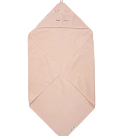 Babyhåndklæde- Og Poncho|Håndklæder-Pippi Baby håndklæde - 83 x 83 cm - Rose Dust