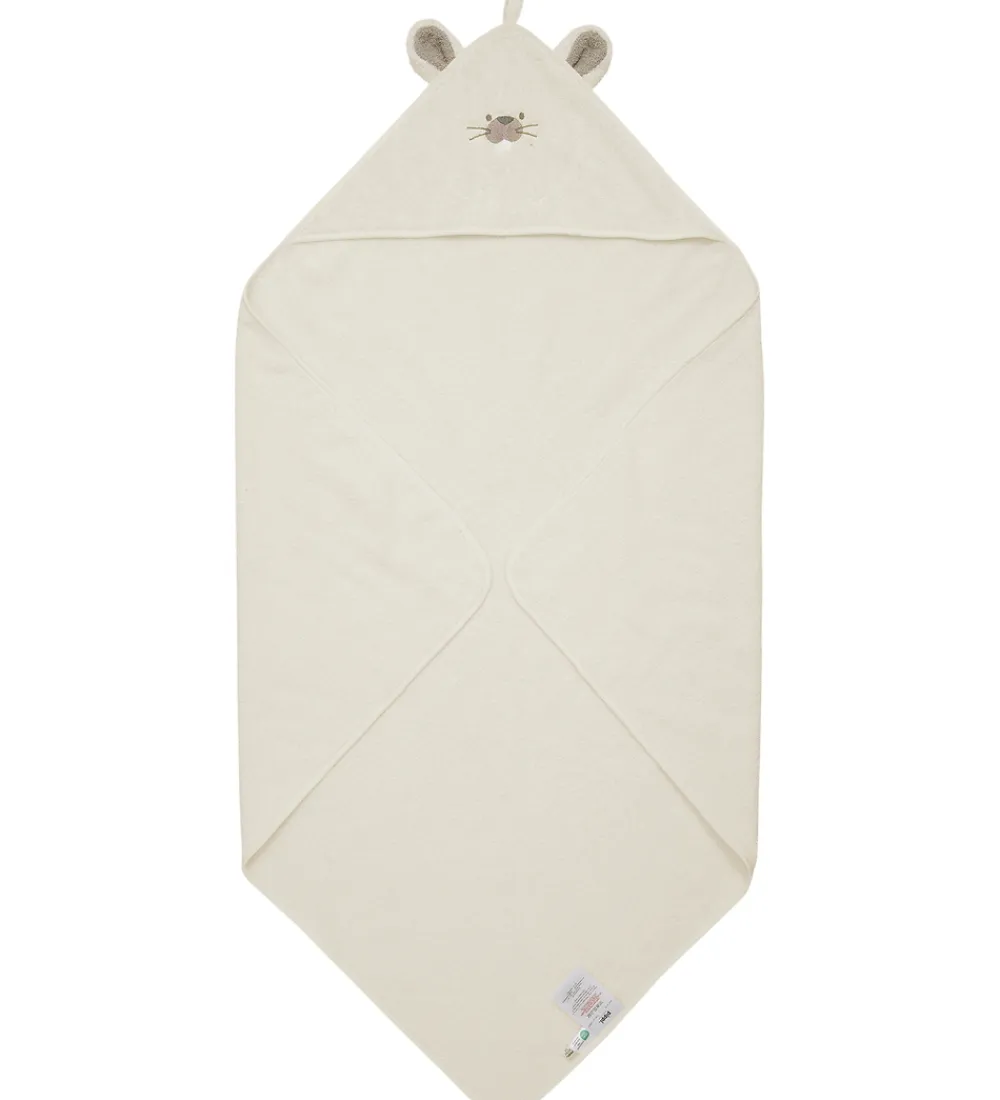 Babyhåndklæde- Og Poncho|Håndklæder-Pippi Baby håndklæde - 83 x 83 cm - Egret