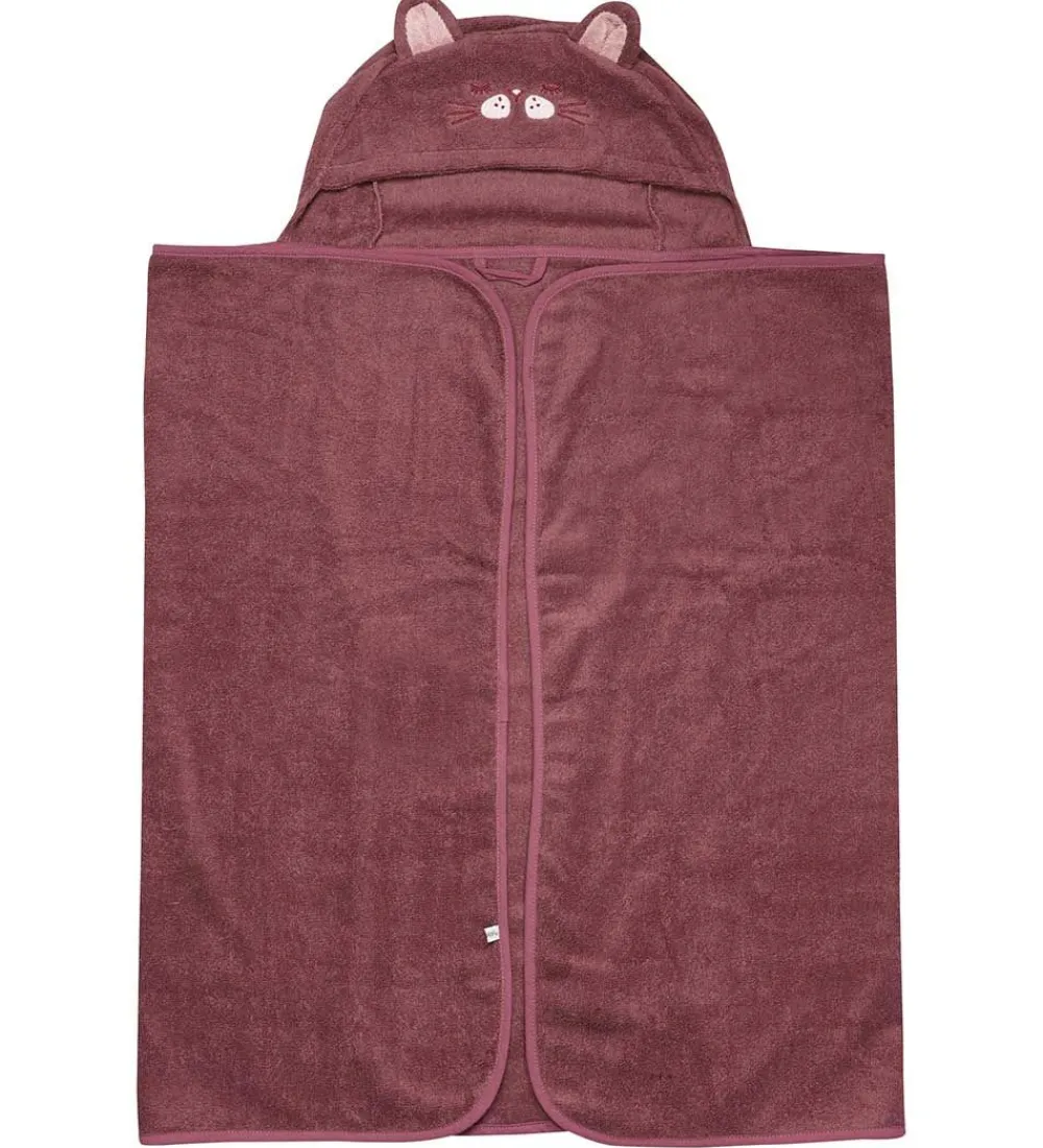 Pippi Baby Babyhåndklæde- Og Poncho|Håndklæder*håndklæde - 70x120 cm - Old Rose