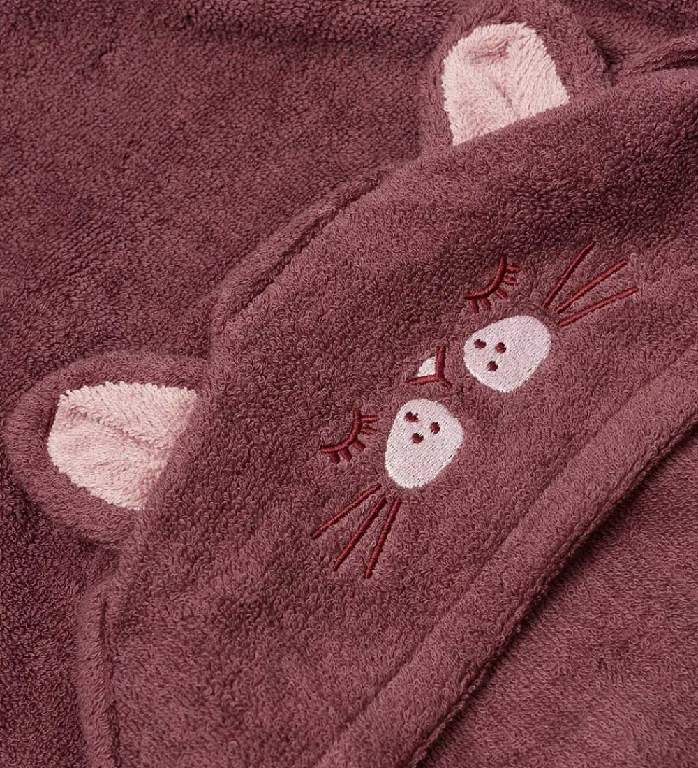 Pippi Baby Babyhåndklæde- Og Poncho|Håndklæder*håndklæde - 70x120 cm - Old Rose