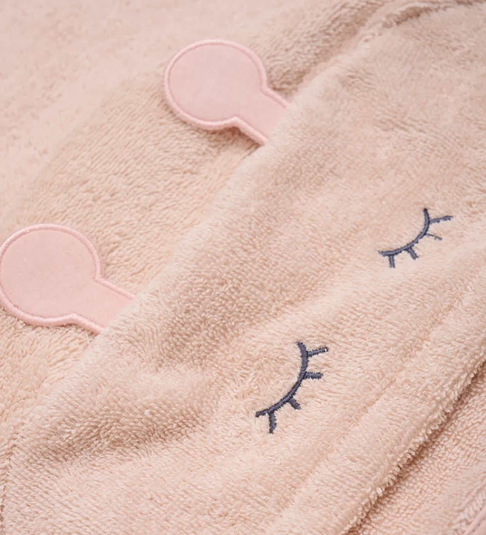 Pippi Baby Babyhåndklæde- Og Poncho|Håndklæder*håndklæde - 70x120 cm - Rose Dust