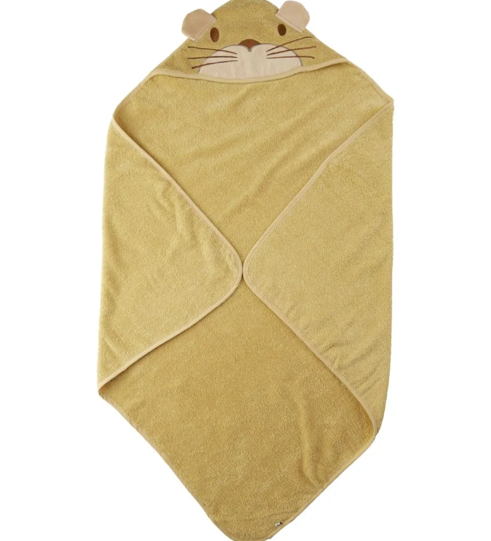 Pippi Baby Babyhåndklæde- Og Poncho*håndklæde - 83x83 cm - Rattan m. Kat
