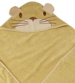 Pippi Baby Babyhåndklæde- Og Poncho*håndklæde - 83x83 cm - Rattan m. Kat