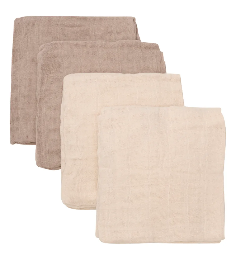 Pippi Baby Stofbleer*Pippi Stofbleer - 4 pak - 65x65 cm - Nomad/Beige