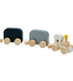 Fødselsdagstoge-PlanToys Trælegetøj - Fødselsdagstog - Træ
