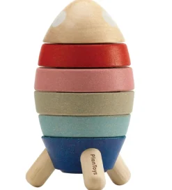 PlanToys Stablelegetøj*Trælegetøj - Stableraket - 11 Dele