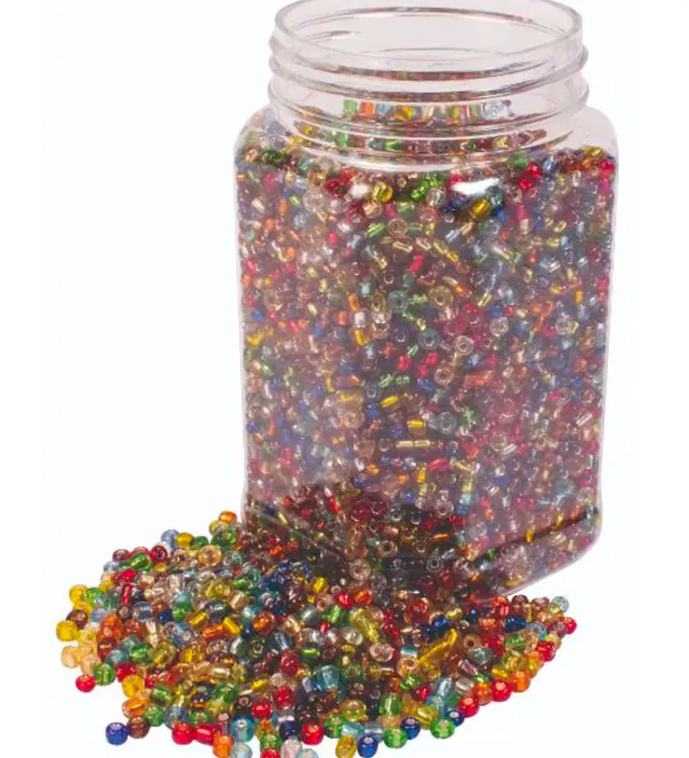 Playbox Perler*Perler - Glasperler Indfarvet - 4 mm - 500 g