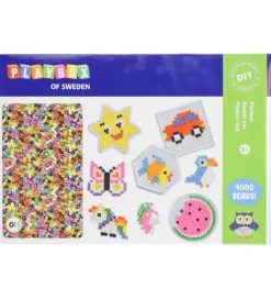 Perler-Playbox Perlesæt - 4000 Perler + 4 Perleplader