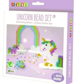Playbox Perler*Perlesæt - 2000 stk. - Enhjørning