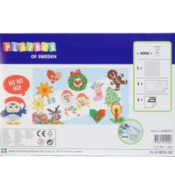 Perler-Playbox Perlesæt - 4000 stk. - Julemotiver