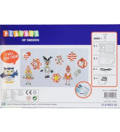 Playbox Perler*Perlesæt - 4000 stk. - Julepynt