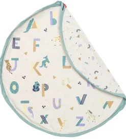 Play&Go Legetæpper Og Legegulve|Opbevaringstæpper*Legetøjstæppe - Ø: 140 cm - Animal Alphabet