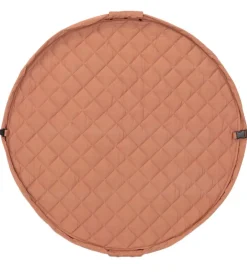 Legetæpper Og Legegulve|Opbevaringstæpper-Play&Go Legetøjstæppe - Ø120 - Soft Organic - Tawny Brown