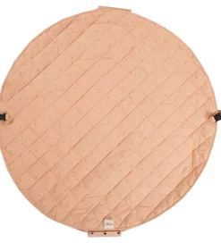 Play&Go Legetæpper Og Legegulve|Opbevaringstæpper*Legetøjstæppe - Ø120 - Soft Organic - Fleuri