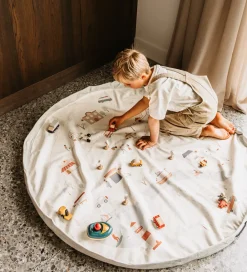 Legetæpper Og Legegulve|Babylegetøj-Play&Go Legetøjstæppe - 140 cm - 2-i-1 - City