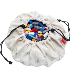 Legetæpper Og Legegulve|Opbevaringstæpper-Play&Go Legetøjstæppe - Ø: 40cm - Mini Rainbows