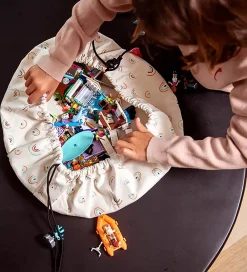 Legetæpper Og Legegulve|Opbevaringstæpper-Play&Go Legetøjstæppe - Ø: 40cm - Mini Rainbows