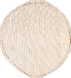 Play&Go Legetæpper Og Legegulve|Tæpper*Legetøjstæppe - Ø120 cm - Soft Organic - Stripes Blue