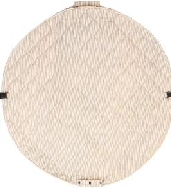 Play&Go Legetæpper Og Legegulve|Tæpper*Legetøjstæppe - Ø120 cm - Soft Organic - Stripes Blue