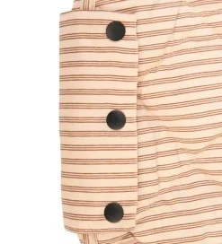 Legetæpper Og Legegulve|Tæpper-Play&Go Legetøjstæppe - Ø120 cm - Soft Organic - Stripes Brown